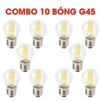 Bóng đèn led dây tóc : Combo 10 bóng đèn led edison G45 bóng đèn trang trí