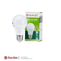 Bóng đèn LED đui xoáy E27 A60N1/9W.H Rạng Đông