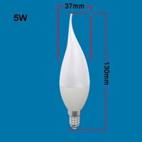 Bóng đèn led E14 E27 220v 3w 5w 7w hình nến độ sáng cao tiện lợi - 5W E14 B Style,Warm