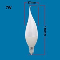 Bóng đèn led E14 E27 220v 3w 5w 7w hình nến độ sáng cao tiện lợi - 7W E14 B Style,Warm