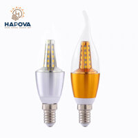 Bóng đèn Led Edison nến râu ánh sáng vàng 4W HAPOVA DESNY 2028 - ĐUI E27