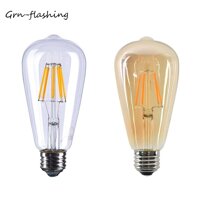 Bóng đèn led Edison ST64 4w E27, ánh sáng vàng êm dịu, tiết kiệm điện năng - ánh sáng vàng