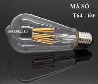 Bóng đèn LED edison T64 – 6w