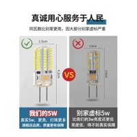 Bóng đèn LED G4 với phích cắm hai chân, bóng đèn nhỏ G 0.45kg chân, ổ cắm 12V 220V, đèn gương trước, nguồn sáng đèn chùm pha lê