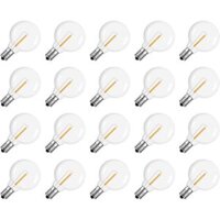 Bóng Đèn LED G40 G40 3V 1W E12 Base 2700K Ánh Sáng Trắng Ấm Chống Thấm Nước Chống Trầy Xước Trang Trí Dây Đèn Năng Lượng Mặt Trời