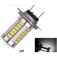 Bóng Đèn LED gầm siêu sáng Pha cos Chống Sương Mù chân H7 33 màu trắng Cho Xe Hơi ô tô