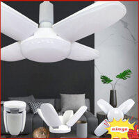 Bóng đèn LED gấp Gigicloud, Đèn quạt trần E27, 3600 Lumen, 360° Chiếu sáng, 90 độ có thể điều chỉnh Tiết kiệm năng lượng 80W 6500K Siêu sáng cho phòng khách, nhà để xe