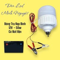 Bóng Đèn Led Kẹp Bình 12v 50w Hàng Cao Cấp,Bóng Đèn Dùng Bình Ắc Quy