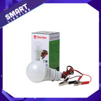 Bóng Đèn LED Kẹp Bình Ắc Quy 12V - 24V DC 7W  9W  12W Rạng Đông - 12W Kẹp - Sáng trắng 6500K