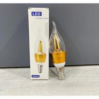 Bóng đèn led nến 5W ánh sáng vàng đui E14, E27 thay thế cho bóng đèn tường, đèn chùm cũ - 5W Vàng đui E14