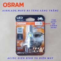 Bóng đèn LED OSRAM HS1 Moto NK400, Air Blade, Wave RS... Màu Bóng Trắng Hoặc Màu Vàng Phá Sương (chọn theo thuộc tính)