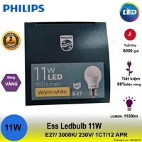 Bóng đèn Led Philips 5W / 7W / 9W / 11W siêu sáng - siêu tiết kiệm điện - bảo hành 24 tháng