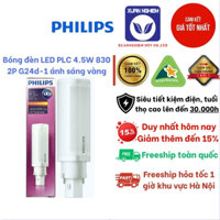 Bóng đèn LED PLC 4.5W 830 2P G24d-1 ánh sáng vàng