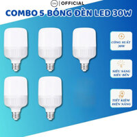 Bóng Đèn Led Qin Combo 5 Bóng Đèn Led Siêu Sáng Công Suất 30W