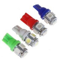 Bóng đèn LED siêu sáng T10 W5W 5-SMD 5050 có nhiều màu sắc tùy chọn thay thế nguồn 194 168 2825 gắn xe ô tô và xe máy - INTL