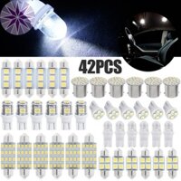 Bóng Đèn LED SMD 42 Chiếc Xenon Trắng Nội Thất Bóng Đèn T10 6000K SMD LED Thay Thế Bóng Đèn Nội Thất SHOPQJC1473