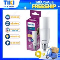 Bóng đèn LED Stick PHILIPS E27 - Kích thước nhỏ gọn, Thay thế hoàn hảo cho bóng đèn Compact - Hàng Chính Hãng - 7.5W - Vàng 3000K