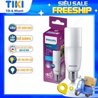 Bóng đèn LED Stick PHILIPS E27 - Kích thước nhỏ gọn, Thay thế hoàn hảo cho bóng đèn Compact - Hàng Chính Hãng - 7.5W - Trắng 6500K