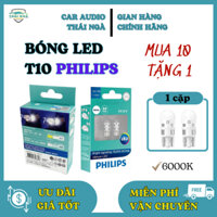 Bóng đèn led T10 chính hãng, bóng led t10 philips, 2W, siêu sáng, xi nhan, demi xe máy, soi biển số