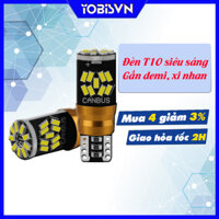 Bóng đèn LED T10 CHIP 3014 gắn demi, xi nhan xe máy, ô tô