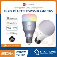 Bóng đèn Led thông minh Yeelight Bulb W4 Lite 9W/1SE 6W - RGB 16 triệu màu - Hỗ trợ Homekit, Razer Chroma
