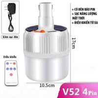 Bóng đèn LED tích điện có điều khiển từ xa - Siêu sáng và tiết kiệm điện - Bảo hành 6 tháng tongkho.giadung21