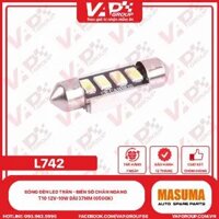 Bóng Đèn Led Trần - Biển Số Chân Ngang T10 12V-10W Dài 37Mm (6500K)