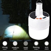 Bóng Đèn Led Trắng Sạc Pin Tích Điện Thắp Sáng Quầy Hàng Chợ Đêm Đi Dã Ngoại Bóng Lớn Thương Hiệu 3 chế độ gia 115k