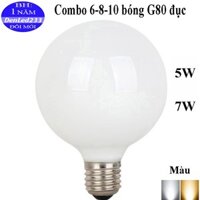 BÓNG ĐÈN LED TRANG TRÍ G80 ĐỤC. (BÓNG BANH THỦY TINH)