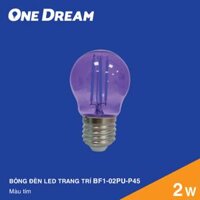 BÓNG ĐÈN LED TRANG TRÍ KIỂU DÂY TÓC 2W MÀU TÍM