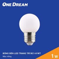 BÓNG ĐÈN LED TRANG TRÍ MÀU TRẮNG 1W