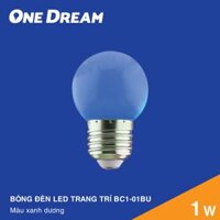 BÓNG ĐÈN LED TRANG TRÍ MÀU XANH DƯƠNG 1W