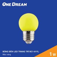 BÓNG ĐÈN LED TRANG TRÍ MÀU VÀNG 1W