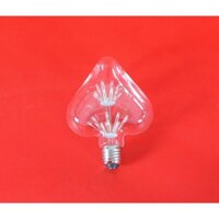 Bóng đèn led trang trí pháo hoa hình trái tim, đèn trang trí độc đáo