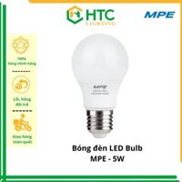 Bóng đèn LED tròn Bulb 5w - Thương Hiệu MPE - Vàng