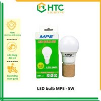 Bóng đèn LED tròn Bulb 5w - Thương Hiệu MPE - Vàng, Vàng