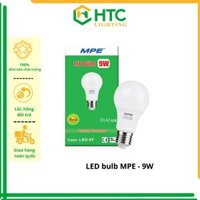 Bóng đèn LED tròn BULB 9w - Thương hiệu MPE - Trắng -6500K, Trắng -6500K