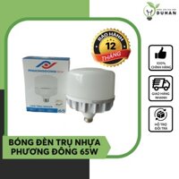 Bóng đèn led trụ nhựa Phương Đông 65w đèn chiếu sáng công suất lớn ánh sáng mạnh an toàn bảo hành 12 tháng - Duhan shop