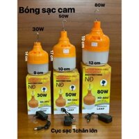 Bóng đèn led trụ sạc tích điện cam NĐ 50W/80W