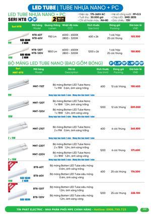 Bóng đèn Led Tube T8 MPE NT8-120V
