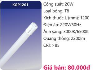 Bóng đèn Led tuýp thủy tinh 20W Duhal KGP1201