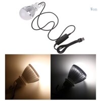 Bóng Đèn LED USB Di Động Với Công Tắc Bật / Tắt 1 9m Kèm Dây Cáp Dành Cho Cắm Trại