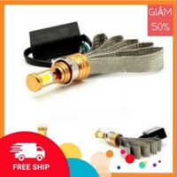 BÓNG ĐÈN LED XE MÁY SIÊU SÁNG(cốt vàng-pha trắng)