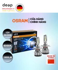 Bóng đèn led XLZ (New Gen) OSRAM H4 B6204CW 12v 20/20w DEEP19 www.yeuhangduc.vn l Sẵn sàng cho bạn
