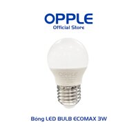 Bóng Đèn OPPLE LED Bulb Eco Save G45 E27 3W Ánh Sáng Vàng 3000K - Sáng Hơn Theo Cách Tiết Kiệm Hơn