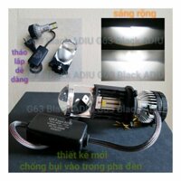 Bóng đèn pha bi cầu Led G63 Black ADIU, T2 Pro, P6 plus ADIU 65W chân H4 sáng rộng giá 1 bóng