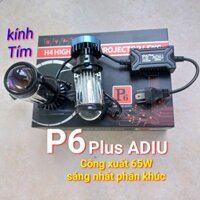 Bóng đèn pha bi cầu Led P6 plus ADIU 65W, T8 trợ pha Laser 70W, G63 black sáng rộng sáng mạnh nhất phân khúc giá 1 chiếc