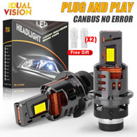 Bóng đèn pha LED 300W D2S D4S Plug & Play 30000LM D3S D1S D4R D2R Bóng đèn LED Canbus Không lỗi Đèn xe Turbo Hai mặt 6500K NK7