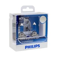 Bóng đèn pha ôtô/ xe hơi Philips Halogen H7&WBT10 12972 CV 12V SM ánh sáng trắng, độ sáng 4300K
