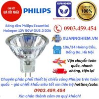 Bóng đèn Philips Essential Halogen 12V 50W GU5.3 D36